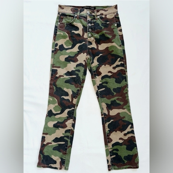 Veronica Beard Carly Kick Flare High Rise Jeans - Picture 2 of 5